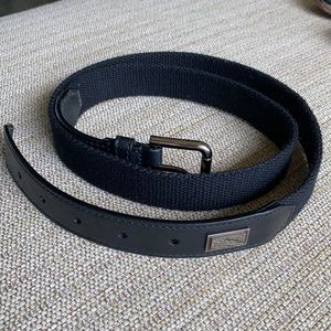 Dolce Gabbana webbing/leather belt